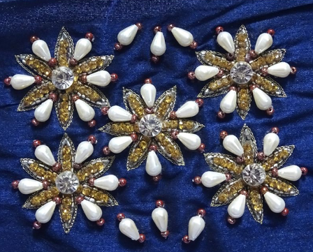 Cutdana Kaam/ Faceted Bead Embroidery of India